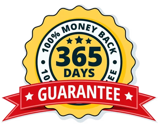 365-day money-back guarantee